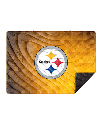 Rumpl Pittsburgh Steelers 75'' X 52'' Geo Original Puffy Blanket In Brown