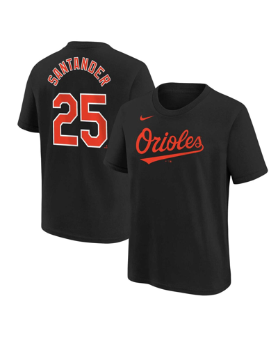 Nike Kids' Big Boys  Anthony Santander Black Baltimore Orioles Player Name And Number T-shirt