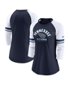Nike Women's  Navy Tennessee Titans 3/4-sleeve Lightweight Raglan Fashion T-shirt In Navy