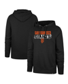 47 BRAND MEN'S '47 BRAND BLACK DISTRESSED SAN FRANCISCO GIANTS BASE SLIDE HEADLINE PULLOVER HOODIE