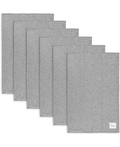 Comfy Cubs Cotton Burp Cloths, Pack Of 6 In Gray