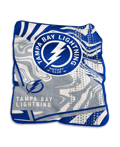 Logo Brands Tampa Bay Lightning 50" X 60" Swirl Raschel Throw Blanket In Multi