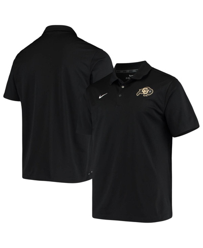 Nike Men's  Black Colorado Buffaloes Primary Logo Varsity Performance Polo Shirt