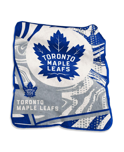 Logo Brands Toronto Maple Leafs 50" X 60" Swirl Raschel Throw Blanket In Multi