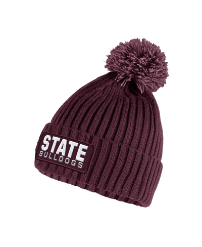 Adidas Originals Men's Adidas Maroon Mississippi State Bulldogs Modern Ribbed Cuffed Knit Hat With Pom