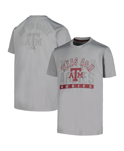 Colosseum Kids' Big Boys  Gray Texas A&m Aggies Jones T-shirt