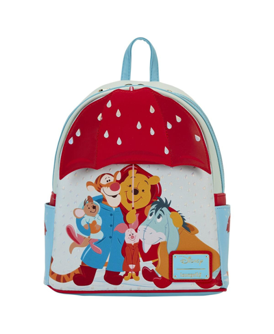 Loungefly Kids' Little Boys And Girls Winnie The Pooh Rainy Day Mini Backpack In Blue