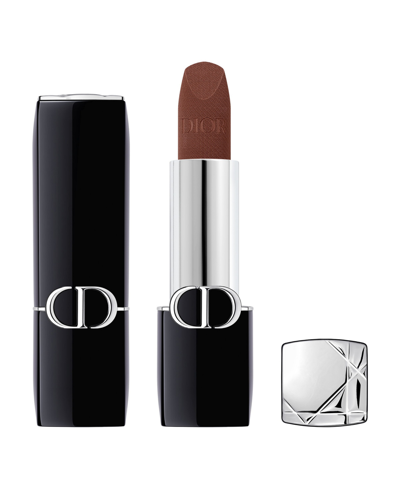 Dior Rouge  Lipstick In Nude Line Velvet - A Bold Brown Nude