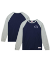 MITCHELL & NESS MEN'S MITCHELL & NESS NAVY PENN STATE NITTANY LIONS LEGENDARY SLUB RAGLAN LONG SLEEVE T-SHIRT