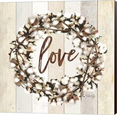 Metaverse Love Cotton Wreath By Marla Rae Canvas Art In Multi