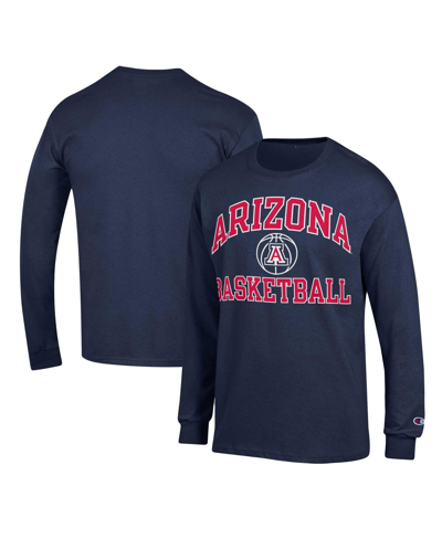 Champion Navy Arizona Wildcats Basketball Icon Long Sleeve T-shirt