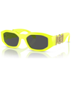 Versace 0ve4361 53mm Hexagon Sunglasses In Yellow Fluo