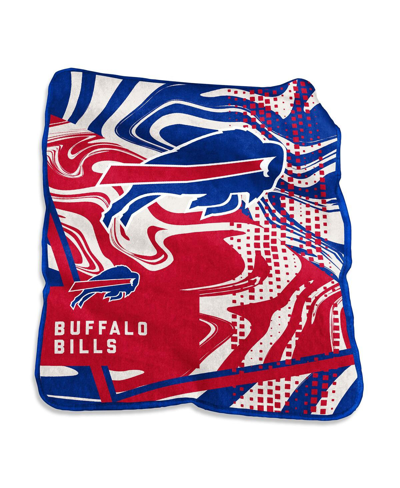 Logo Brands Buffalo Bills 50" X 60" Swirl Raschel Throw Blanket In Multi
