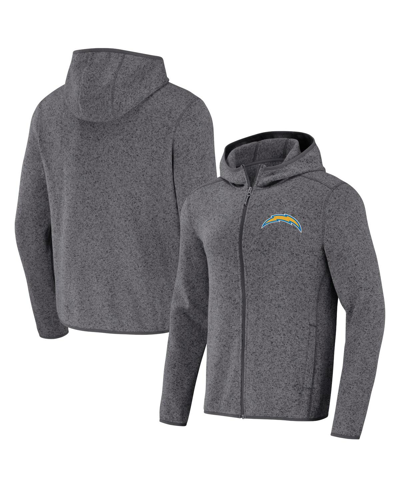 Fanatics Men's Nfl X Darius Rucker Collection By  Gray Los Angeles Chargers Fleece Pullover Hoodie