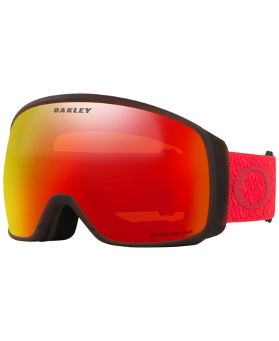Oakley Unisex Flight Tracker Snow Goggles In Red Aura