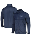 DUNBROOKE MEN'S DUNBROOKE HEATHER NAVY TAMPA BAY RAYS EXPLORER FULL-ZIP JACKET