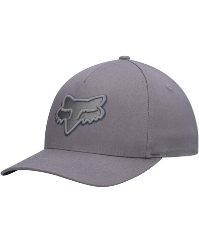 Fox Men's  Gray Epicycle 2.0 Blue Logo Flex Hat
