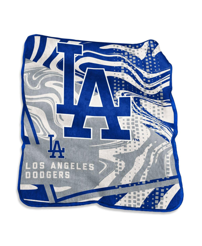 Logo Brands Los Angeles Dodgers 50" X 60" Swirl Raschel Throw Blanket In Multi