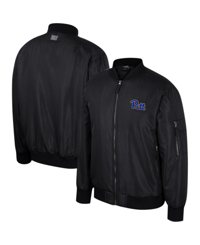Colosseum Men's  Navy Kentucky Wildcats Full-zip Bomber Jacket In Black