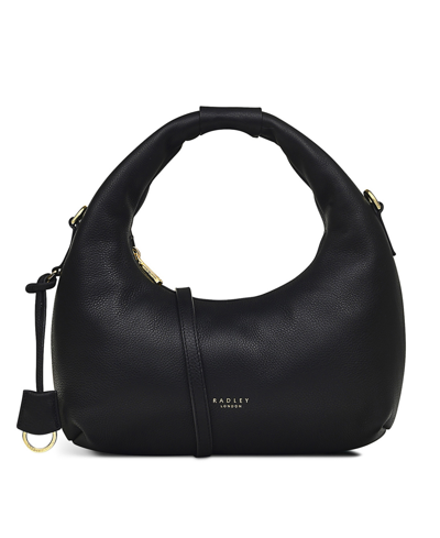 Radley London Charles Street Small Leather Zip Top Grab Bag In Black
