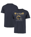 47 BRAND MEN'S '47 BRAND BLUE DISTRESSED LOS ANGELES RAMS TIME LOCK FRANKLIN BIG AND TALL T-SHIRT