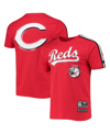 Pro Standard Red Cincinnati Reds Taping T-shirt In Red,black