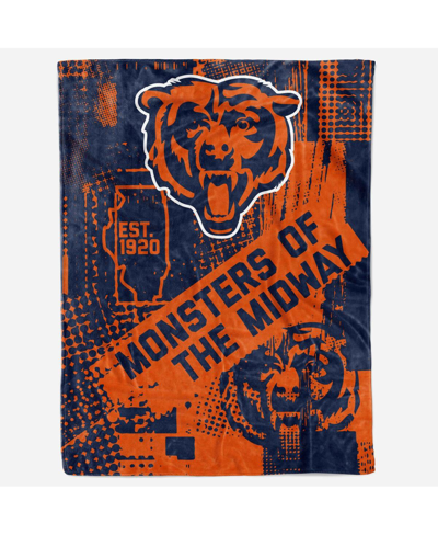 Logo Brands Chicago Bears 60" X 80" Hometown Blanket In Multi