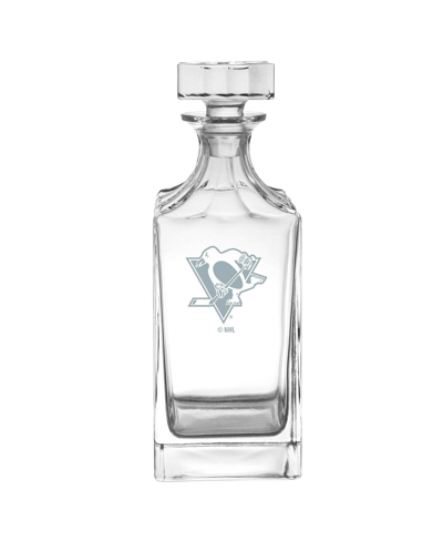 Logo Brands Pittsburgh Penguins Etched Decanter In Clear