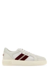 BALLY BALLY MAN WHITE LEATHER AND FABRIC MELYS SNEAKERS