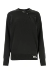 BURBERRY BURBERRY WOMAN ANTHRACITE CASHMERE SWEATER