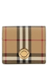 BURBERRY BURBERRY WOMAN PRINTED CANVAS SMALL WALLET