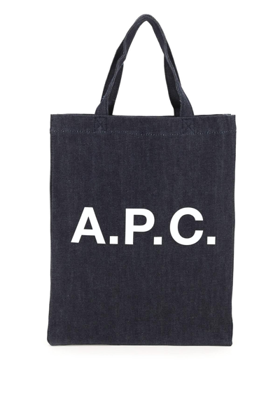 A.p.c. Laure Tote Bag In Blue