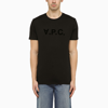 APC A.P.C. LOGOED BLACK CREWNECK T SHIRT