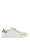 BURBERRY BURBERRY BURBERRY CHECK LEATHER SNEAKERS
