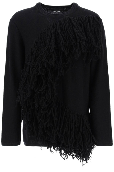 COMME DES GARÇONS HOMME DEUX COMME DES GARCONS HOMME PLUS WOOL SWEATER WITH FRINGES