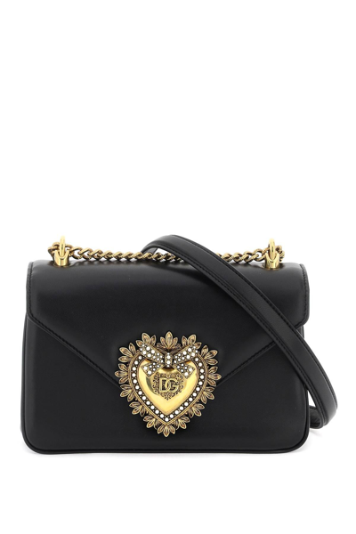 Dolce & Gabbana Devotion Shoulder Bag In Black