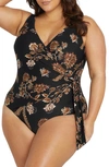 Artesands Chantique Hayes Underwire One-piece Swimsuit In Black