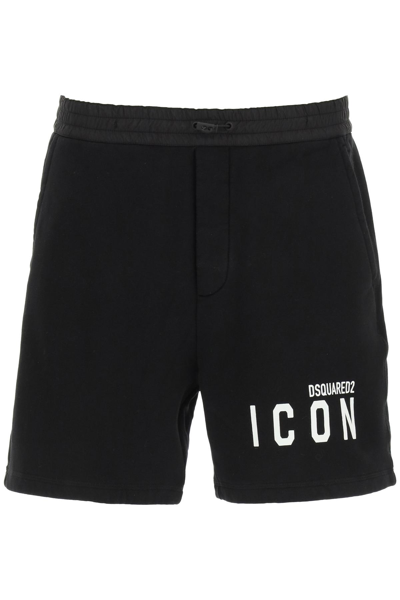 DSQUARED2 DSQUARED2 SWEATSHORTS WITH LOGO PRINT