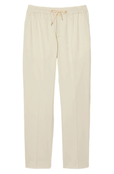 Sandro New Alpha Drawstring Waist Straight Leg Trousers In Light Beige