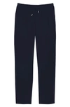 Sandro New Alpha Drawstring Waist Straight Leg Pants In Dark Navy