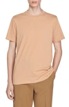 Sandro Short Sleeve Crewneck Tee In Brown