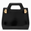 Ferragamo Black Leather Wanda Bag
