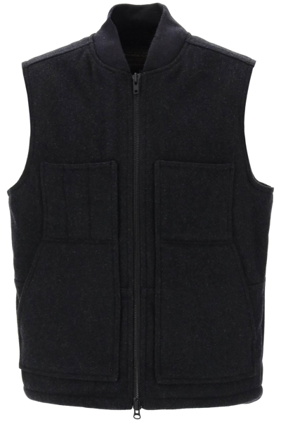 Filson Mackinaw Wool Waistcoat In Grey