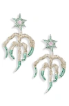 COLLINA STRADA SPROUTING STAR DROP EARRINGS