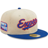 NEW ERA NEW ERA WHITE MONTREAL EXPOS COOPERSTOWN COLLECTION CORDUROY CLASSIC 59FIFTY FITTED HAT