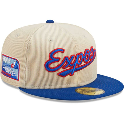 New Era White Montreal Expos Cooperstown Collection Corduroy Classic 59fifty Fitted Hat