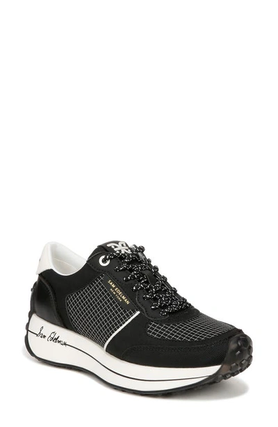 Sam Edelman Jayce Sneaker In Black,white