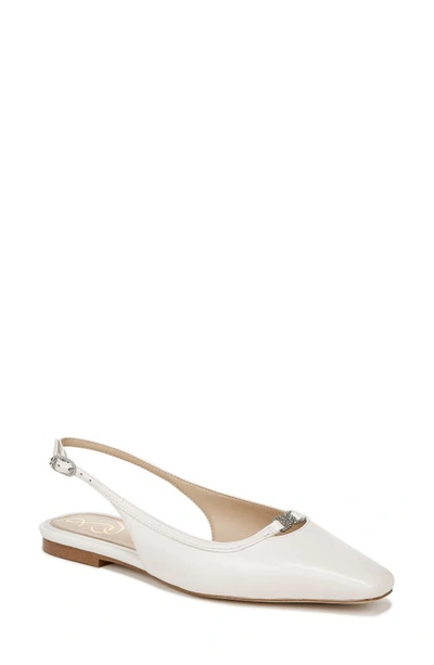 Sam Edelman Cleo Slingback Flat In White