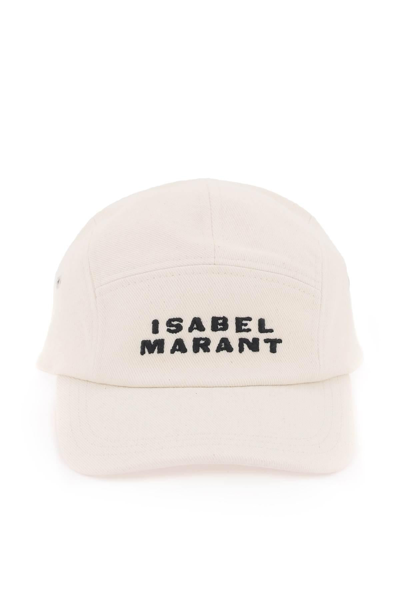 Isabel Marant Tedji Baseball Cap In Beige