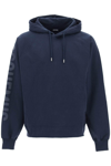 Jacquemus Le Hoodie Typo Cotton Sweatshirt In Navy